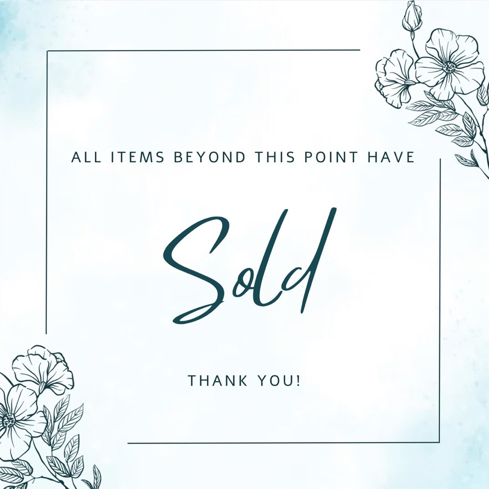 Below All Items Have Sold